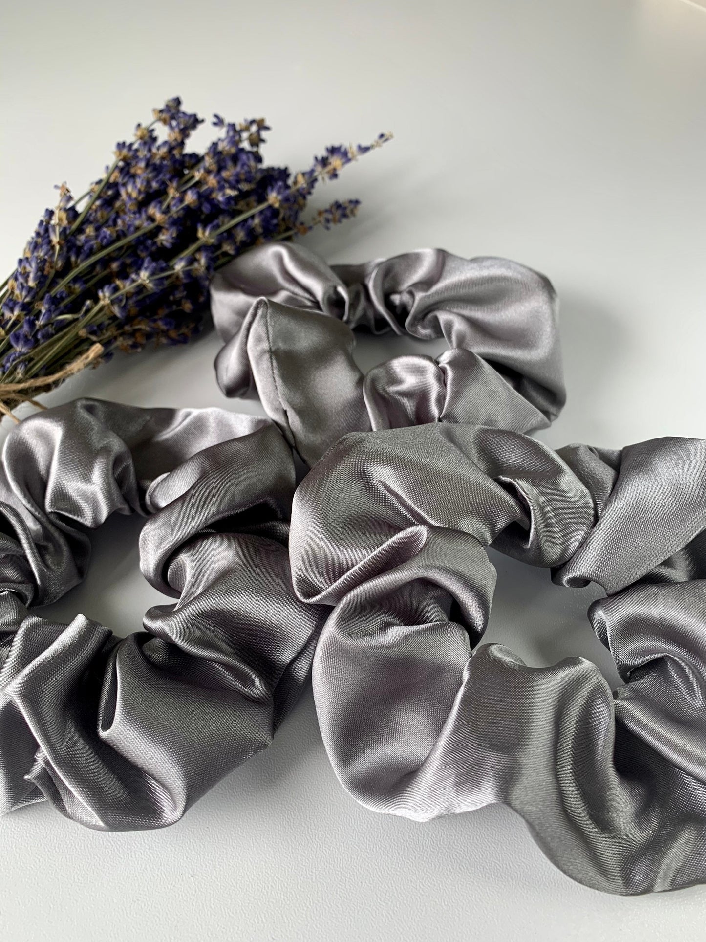 Gray Scrunchie