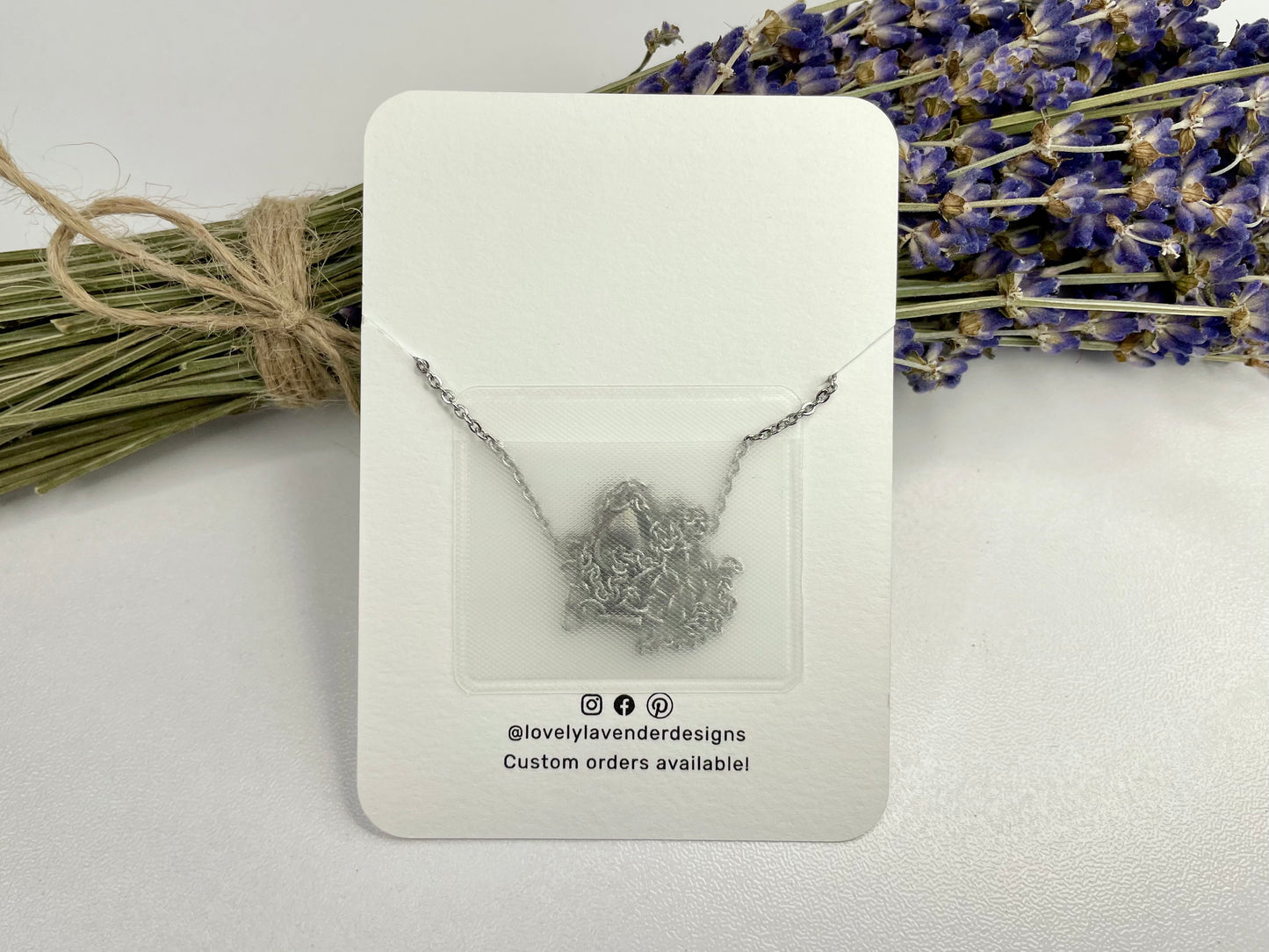Sodalite Necklace - Silver