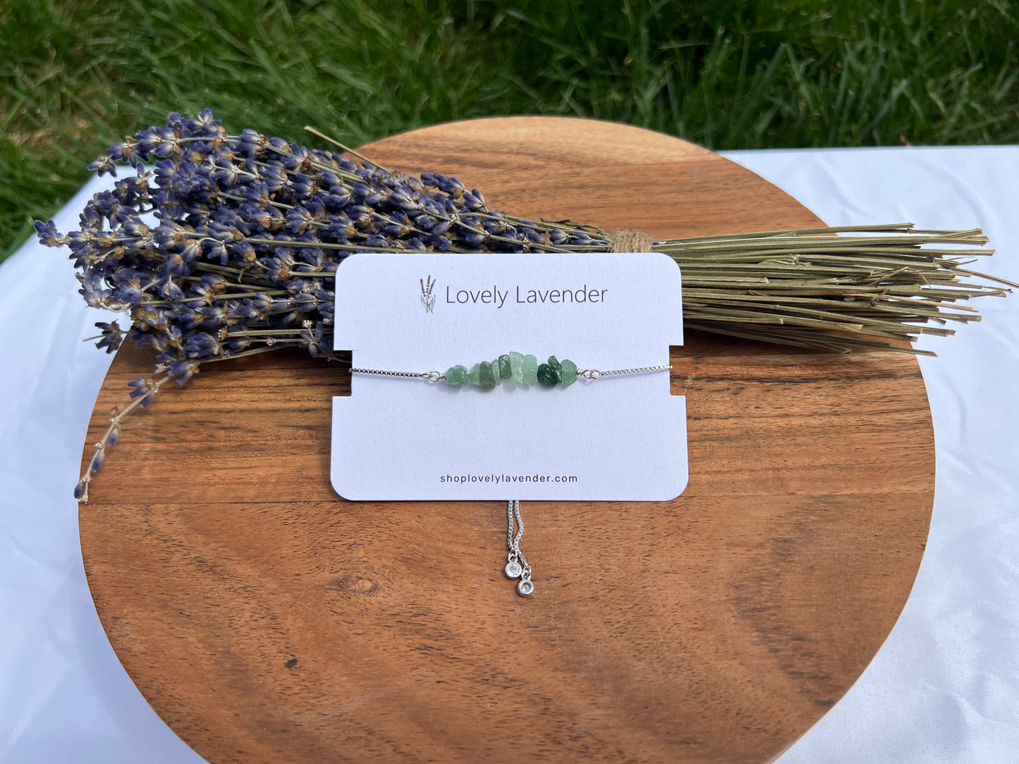 Green Aventurine Bracelet - Silver