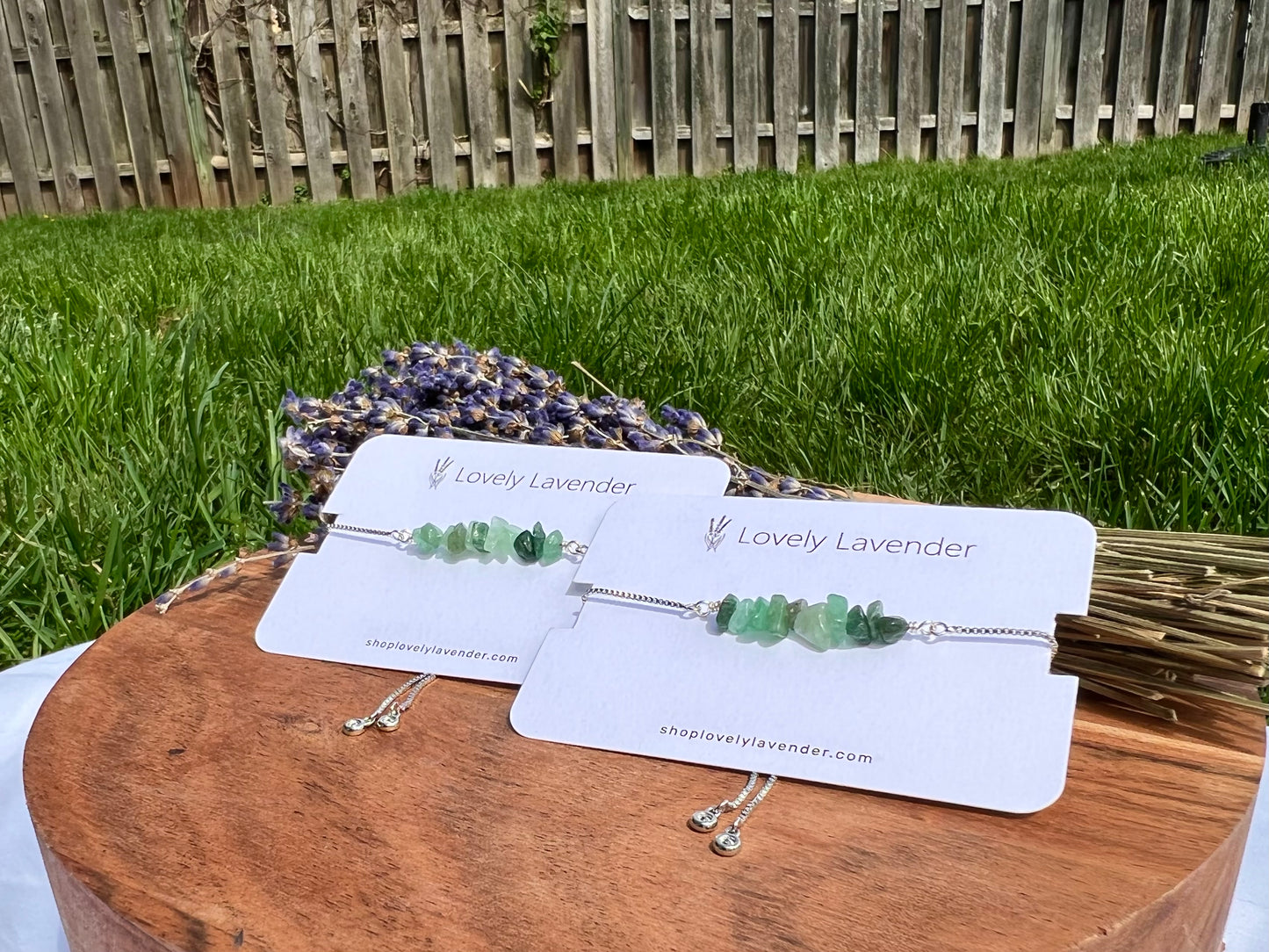 Green Aventurine Bracelet - Silver