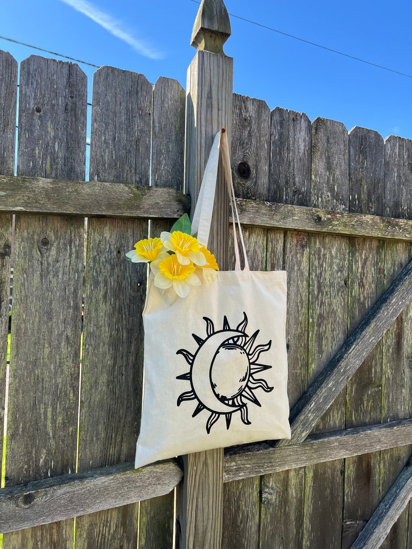 Sun Moon Cotton Bag