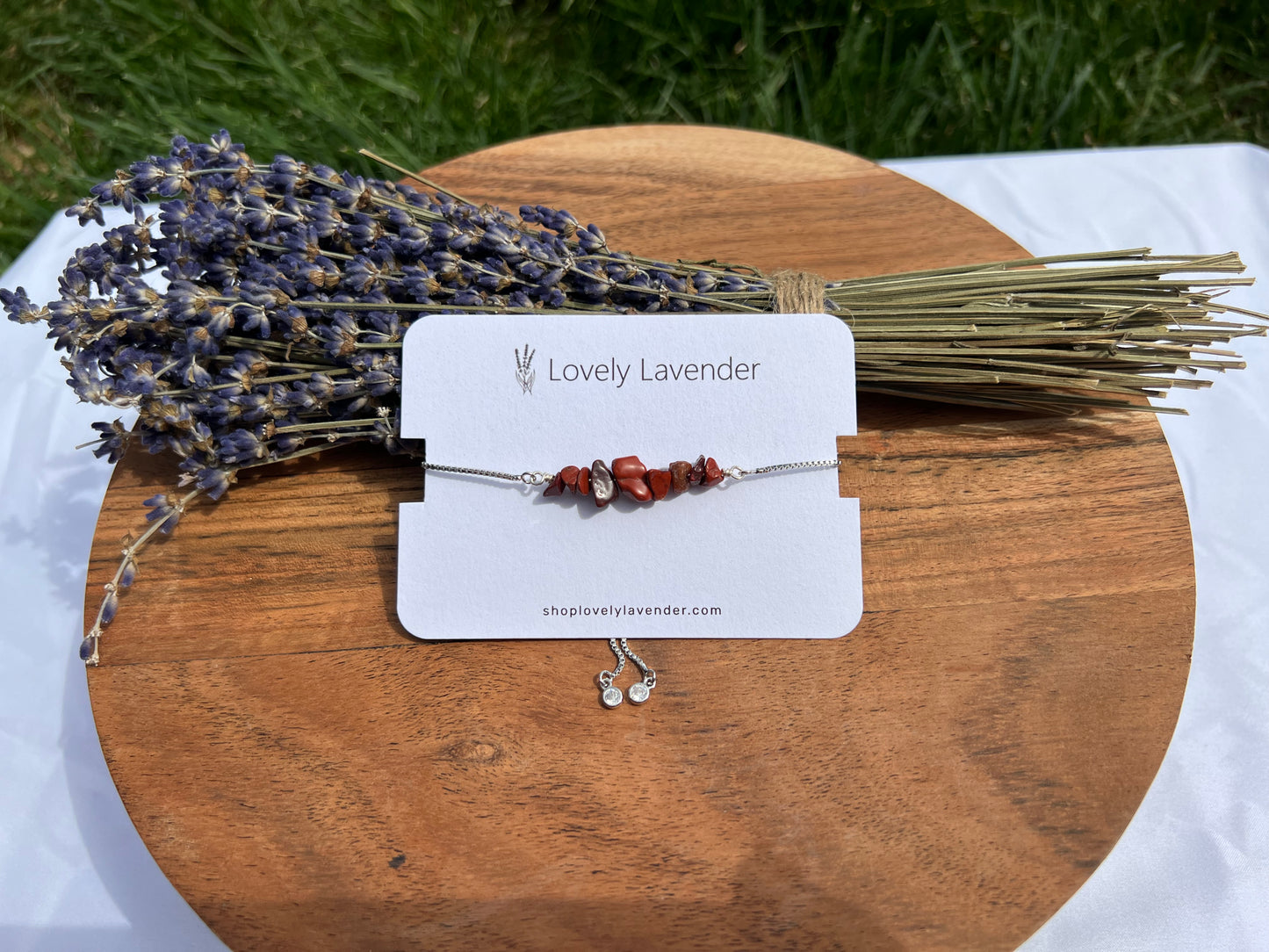 Red Jasper Bracelet - Silver