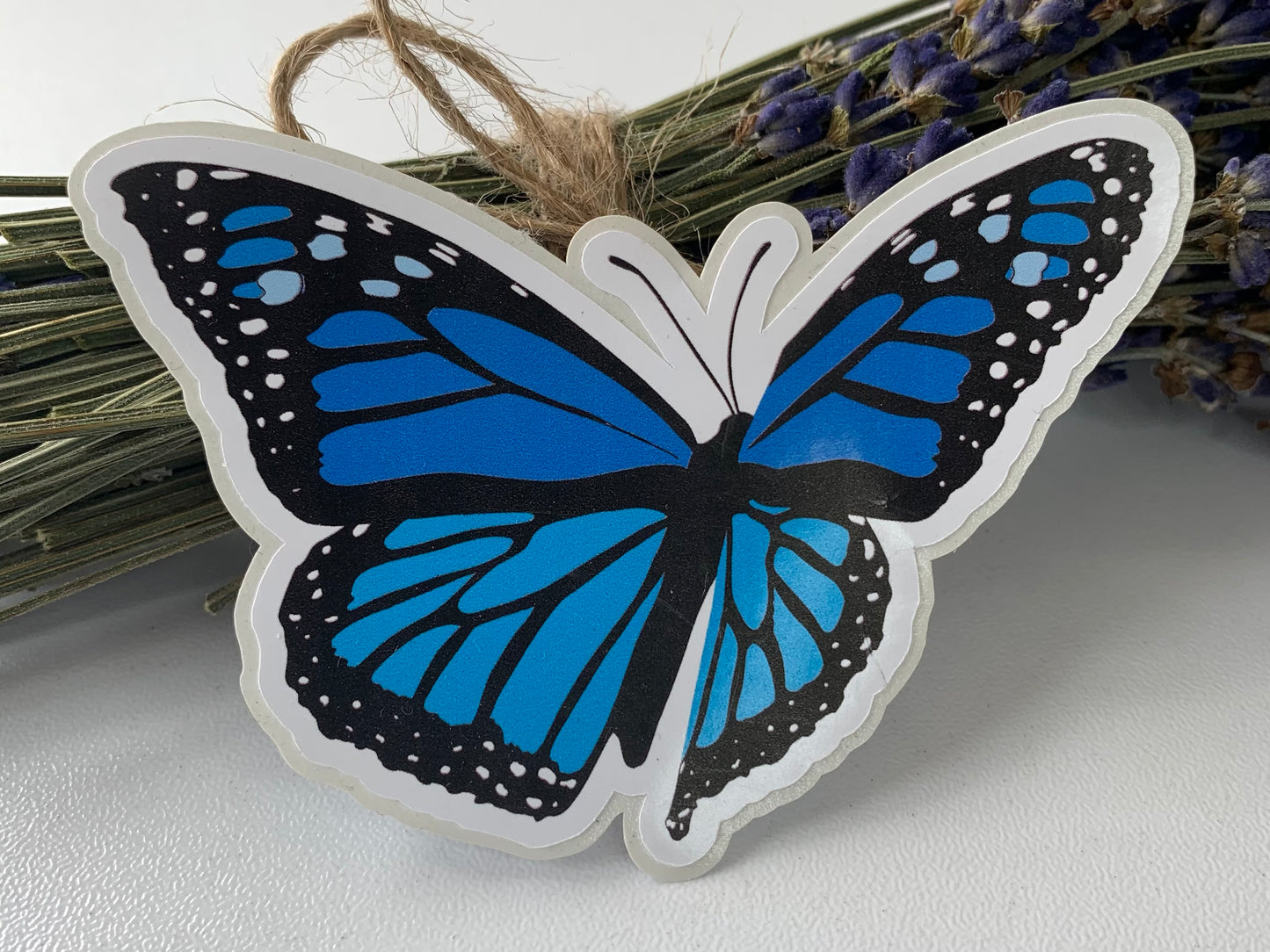 Blue Butterfly Sticker