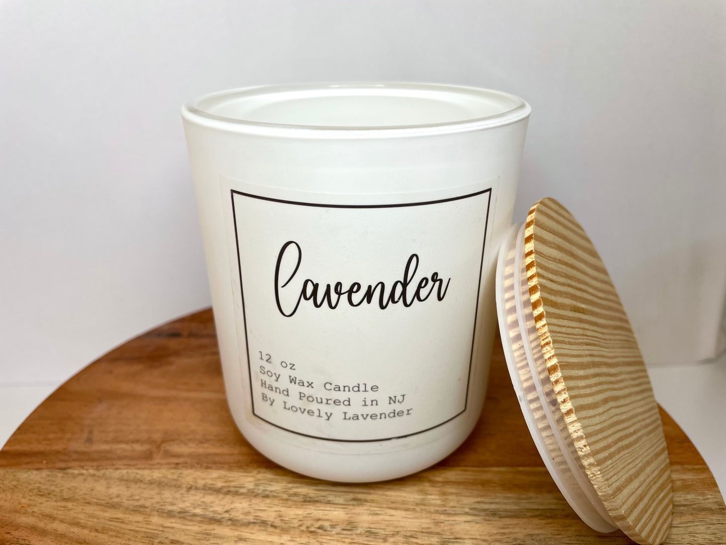 Lavender Soy Wax Wood Wick Candle
