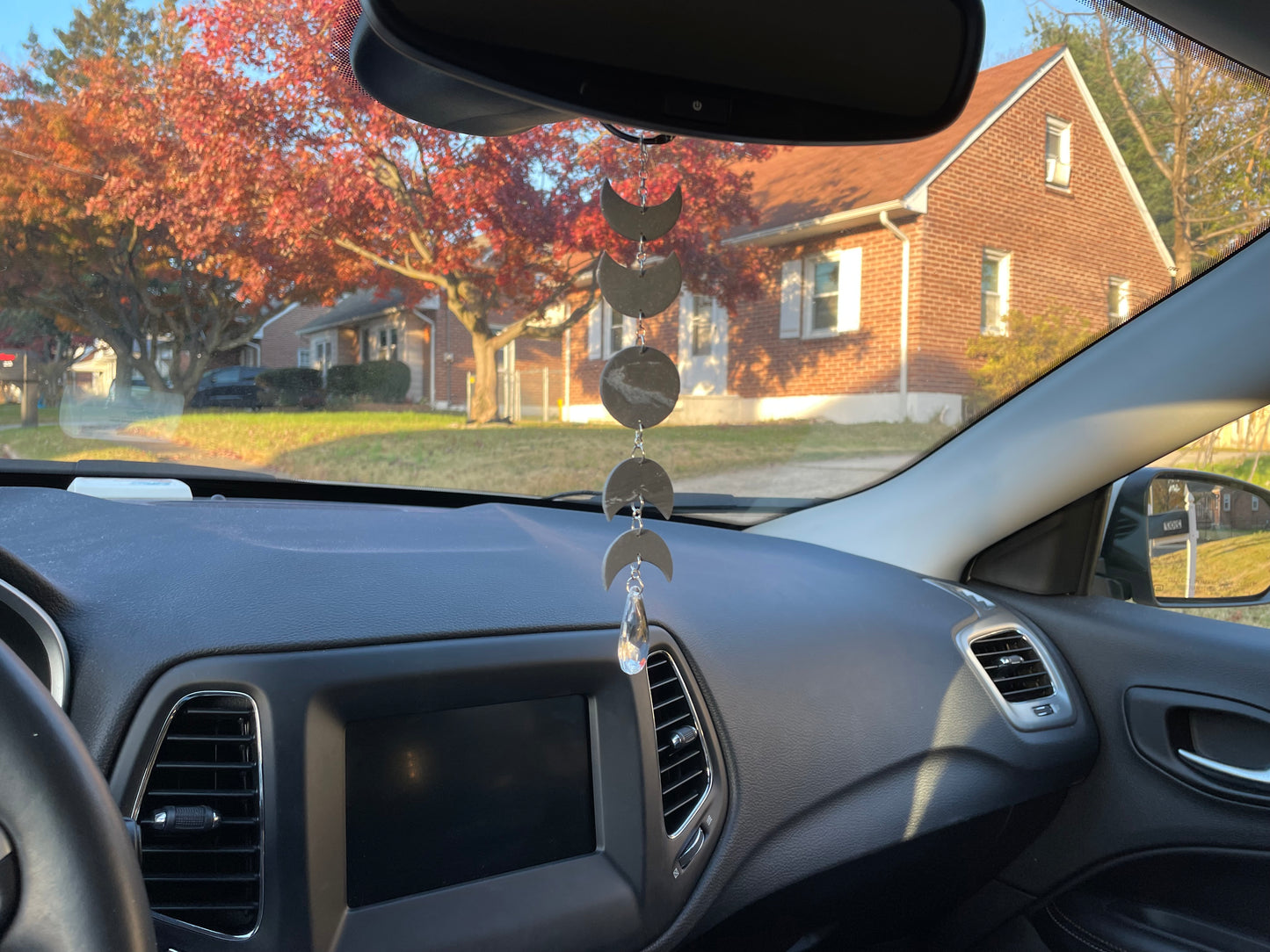 Moon Phase Rear View Mirror Hanger - One of a Kind