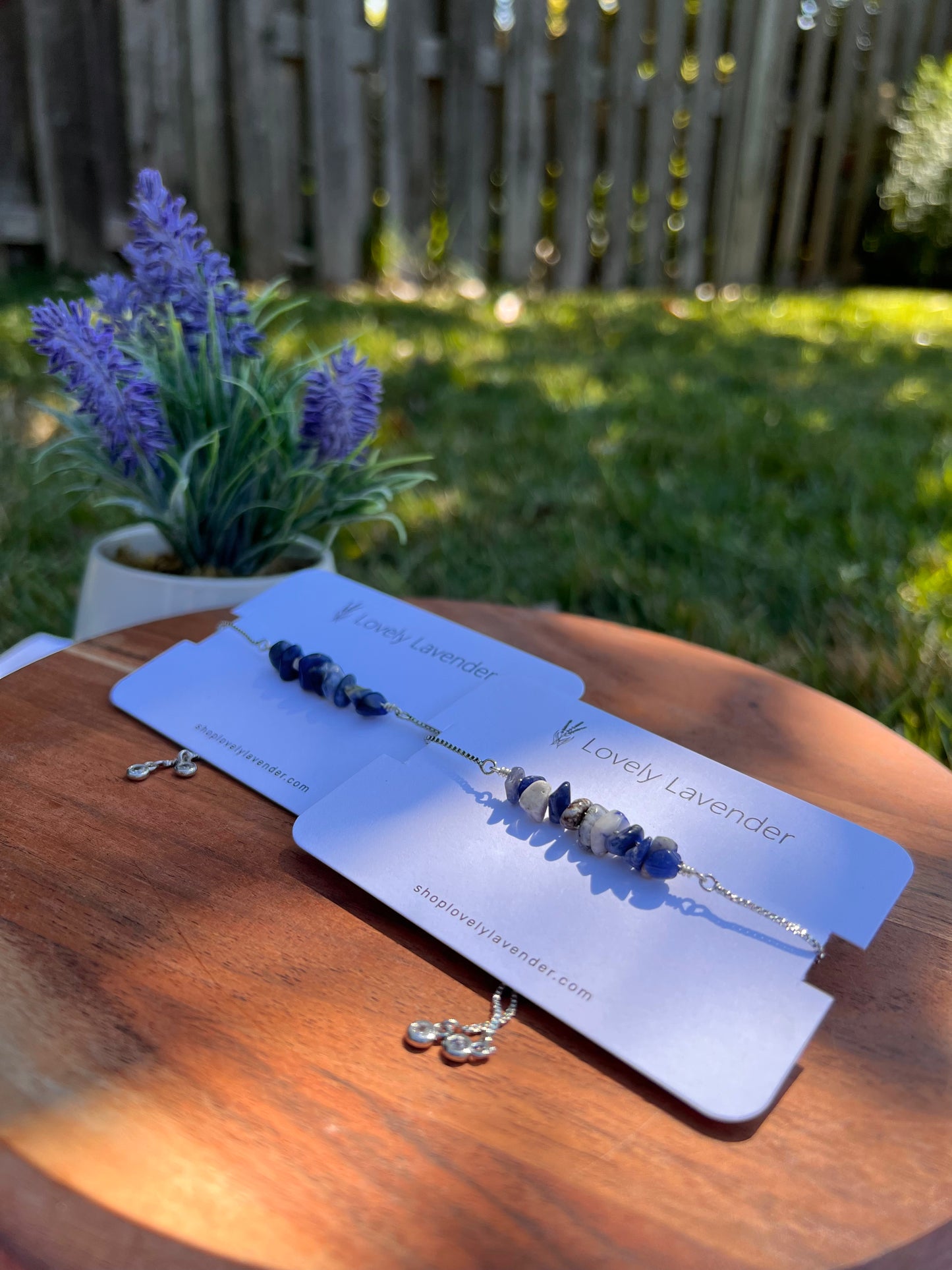 Sodalite Bracelet - Silver