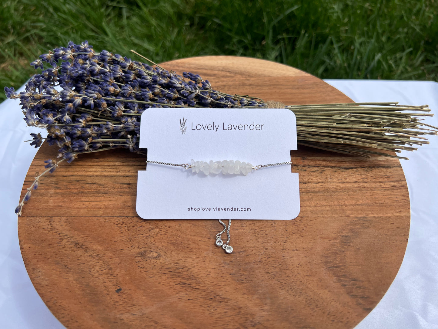 Clear Quartz Bracelet - Silver