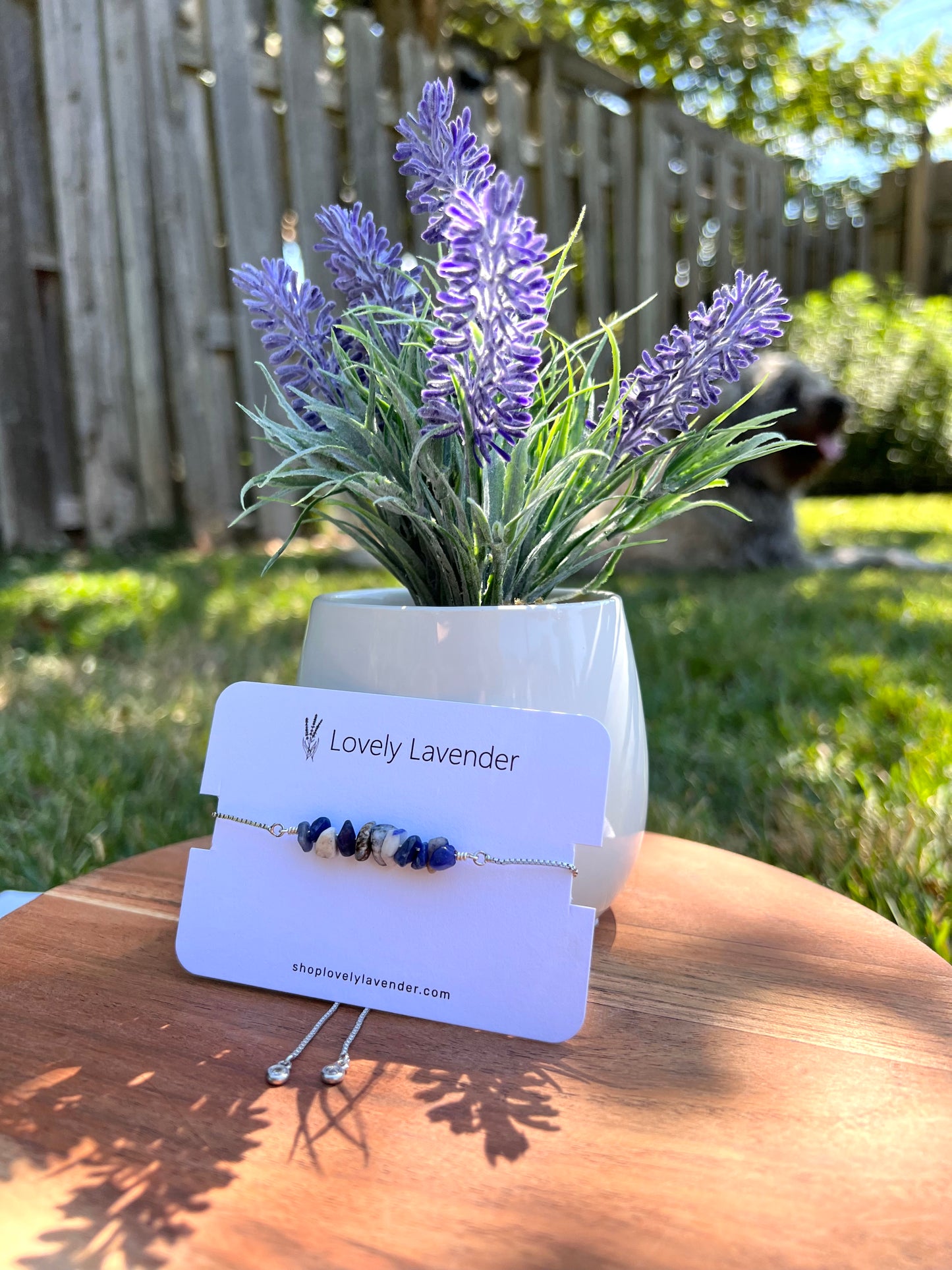 Sodalite Bracelet - Silver