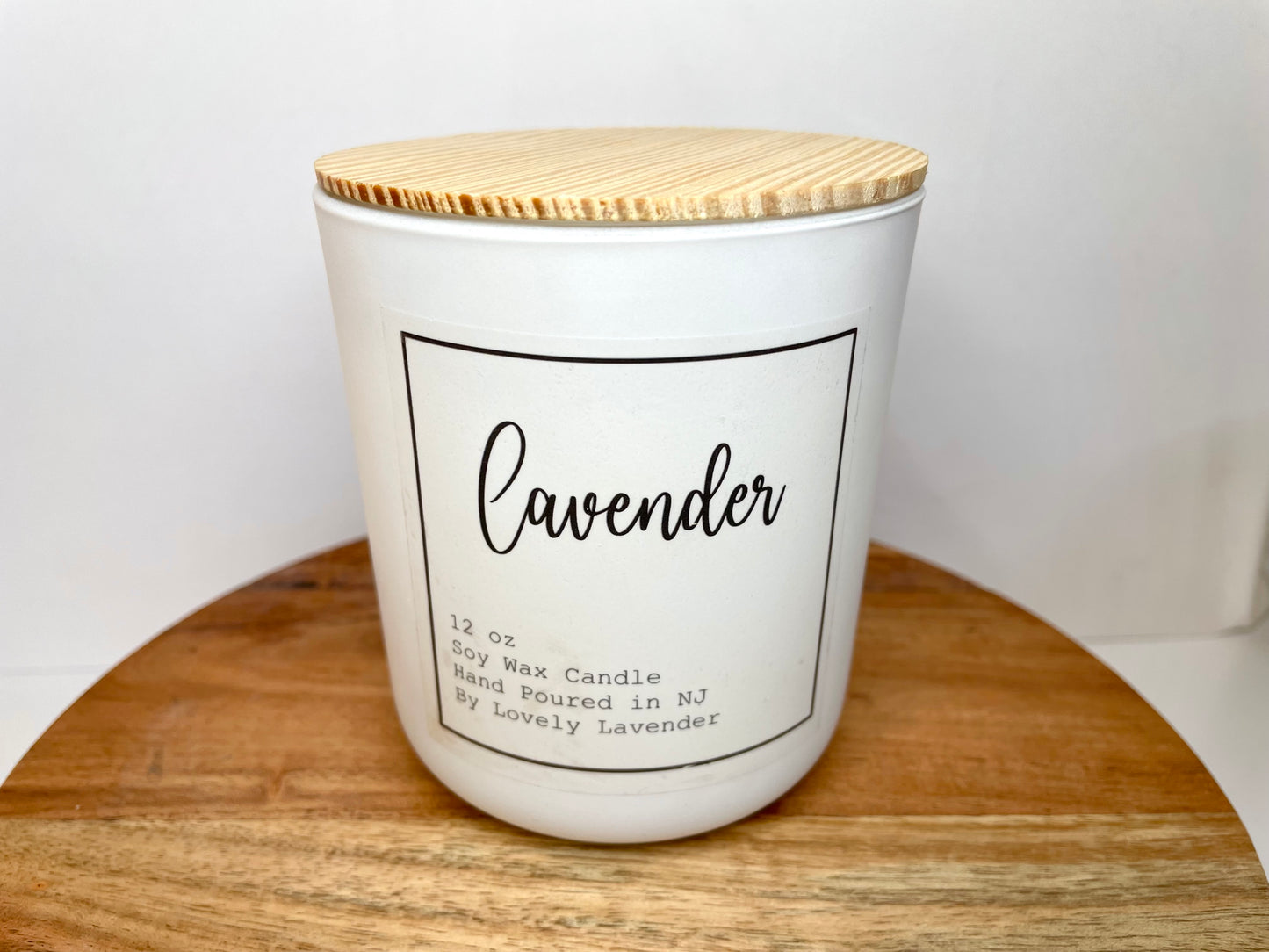 Lavender Soy Wax Wood Wick Candle