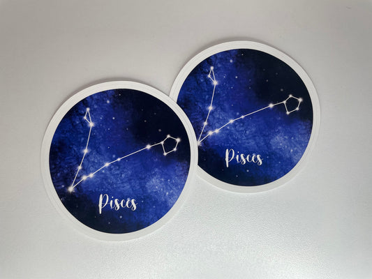 Pisces Zodiac Constellation Sticker