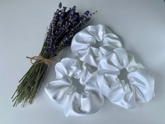 White Scrunchie