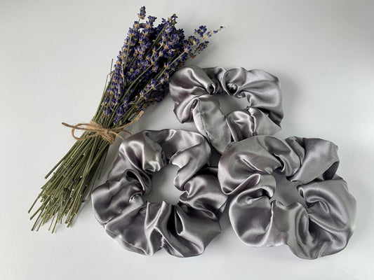 Gray Scrunchie