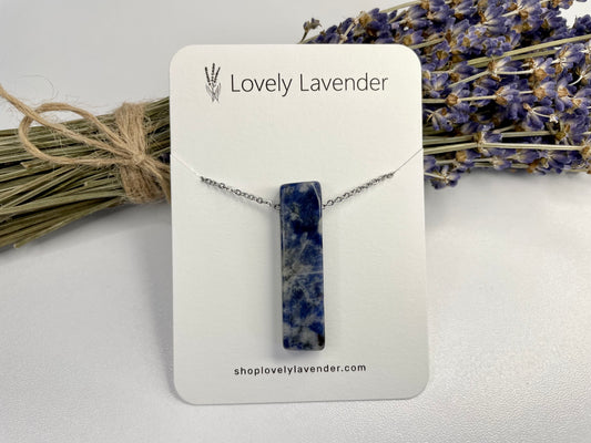 Sodalite Necklace - Silver