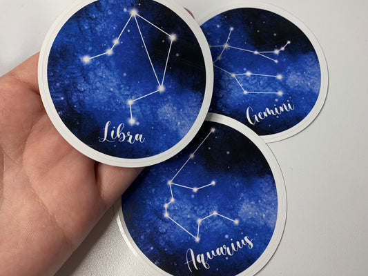 Libra Zodiac Constellation Sticker