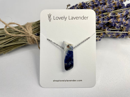 Sodalite Necklace - Silver