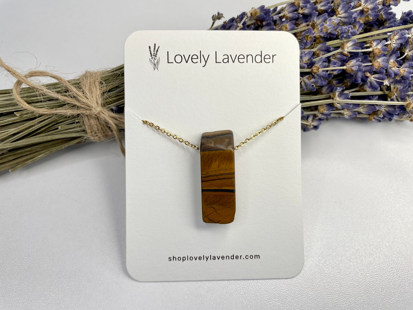 Tigers Eye Necklace - Gold
