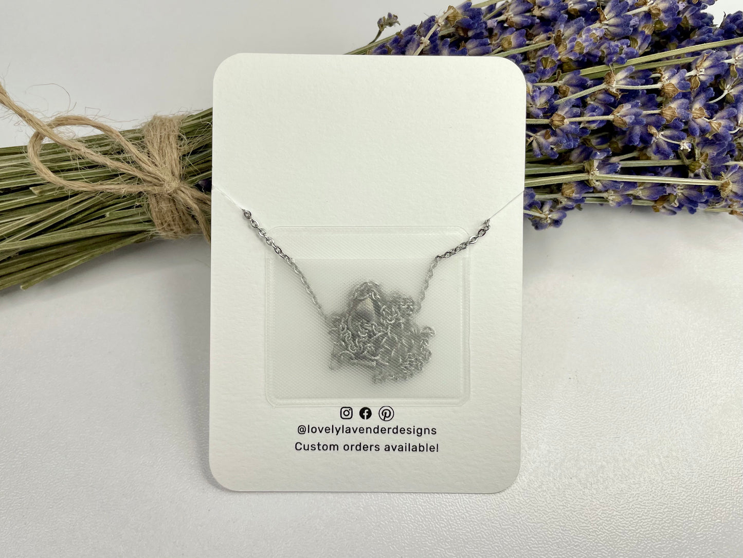 Rose Quartz Necklace - Silver