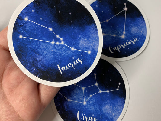 Virgo Zodiac Constellation Sticker