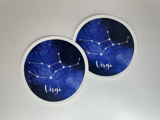 Virgo Zodiac Constellation Sticker
