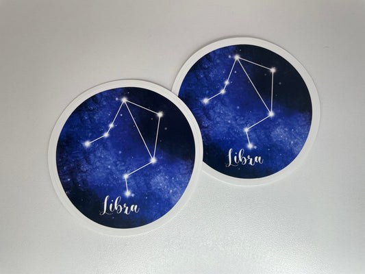 Libra Zodiac Constellation Sticker