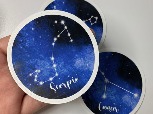 Pisces Zodiac Constellation Sticker