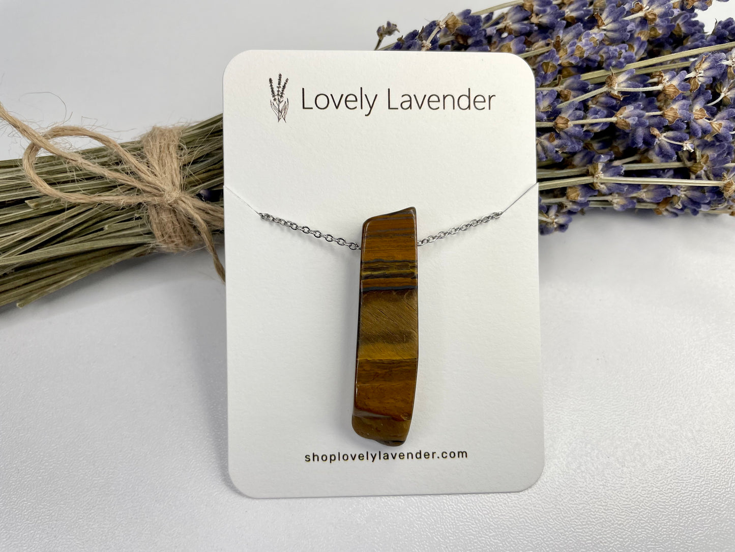 Tigers Eye Necklace - Silver