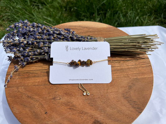 Tigers Eye Bracelet - Gold