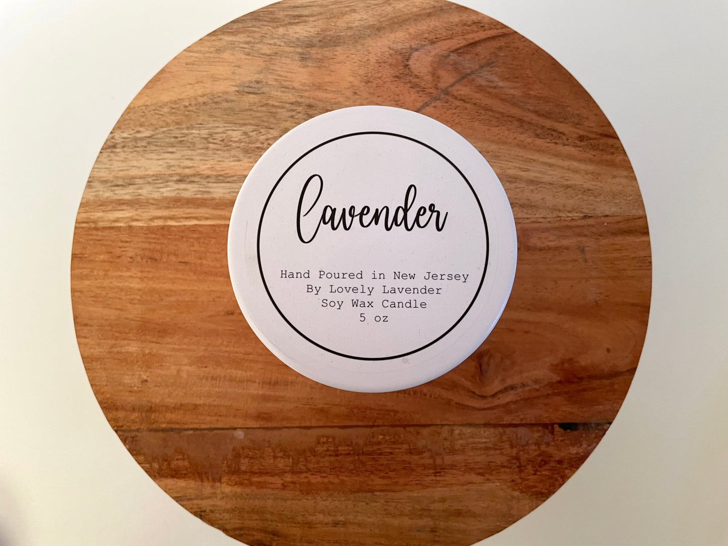 Lavender Soy Wax Wood Wick Candle