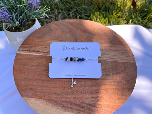 Sodalite Bracelet - Silver