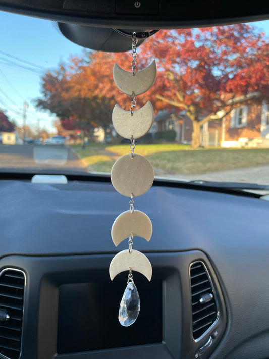 Moon Phase Rear View Mirror Hanger - One of a Kind
