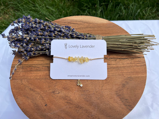 Citrine Bracelet - Gold