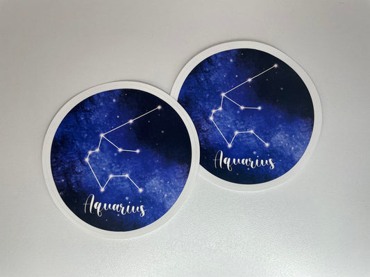 Aquarius Zodiac Constellation Sticker