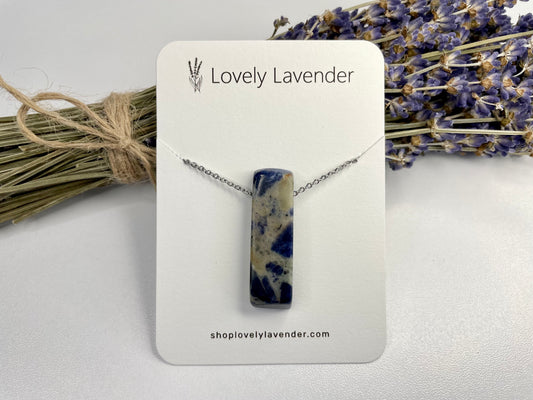 Sodalite Necklace - Silver