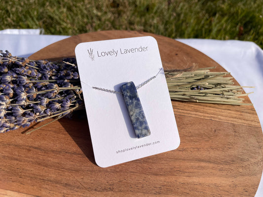 Sodalite Necklace - Silver