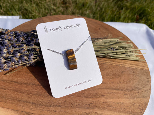 Tigers Eye Necklace - Silver