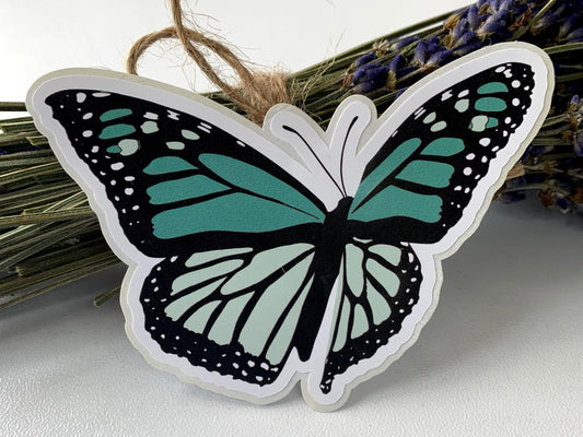 Green Butterfly Sticker