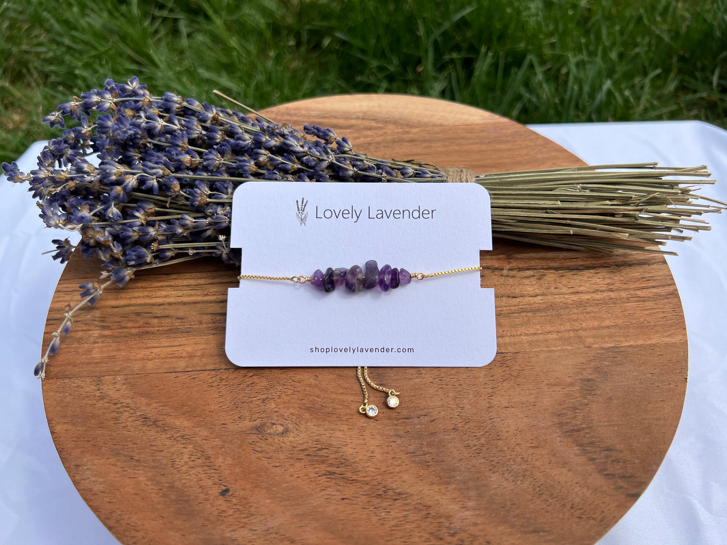 Amethyst Bracelet - Gold