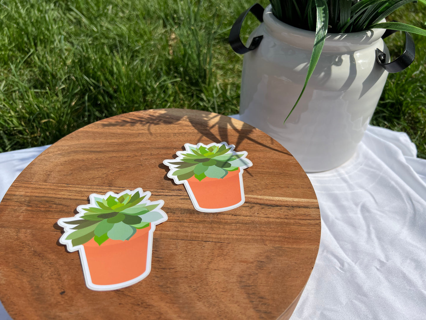 Succulent Terracotta Pot Sticker