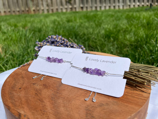 Amethyst Bracelet - Silver