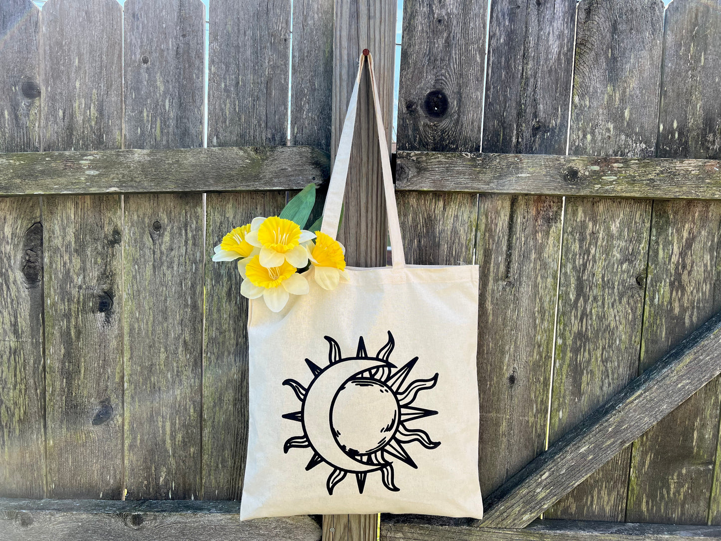 Sun Moon Cotton Bag