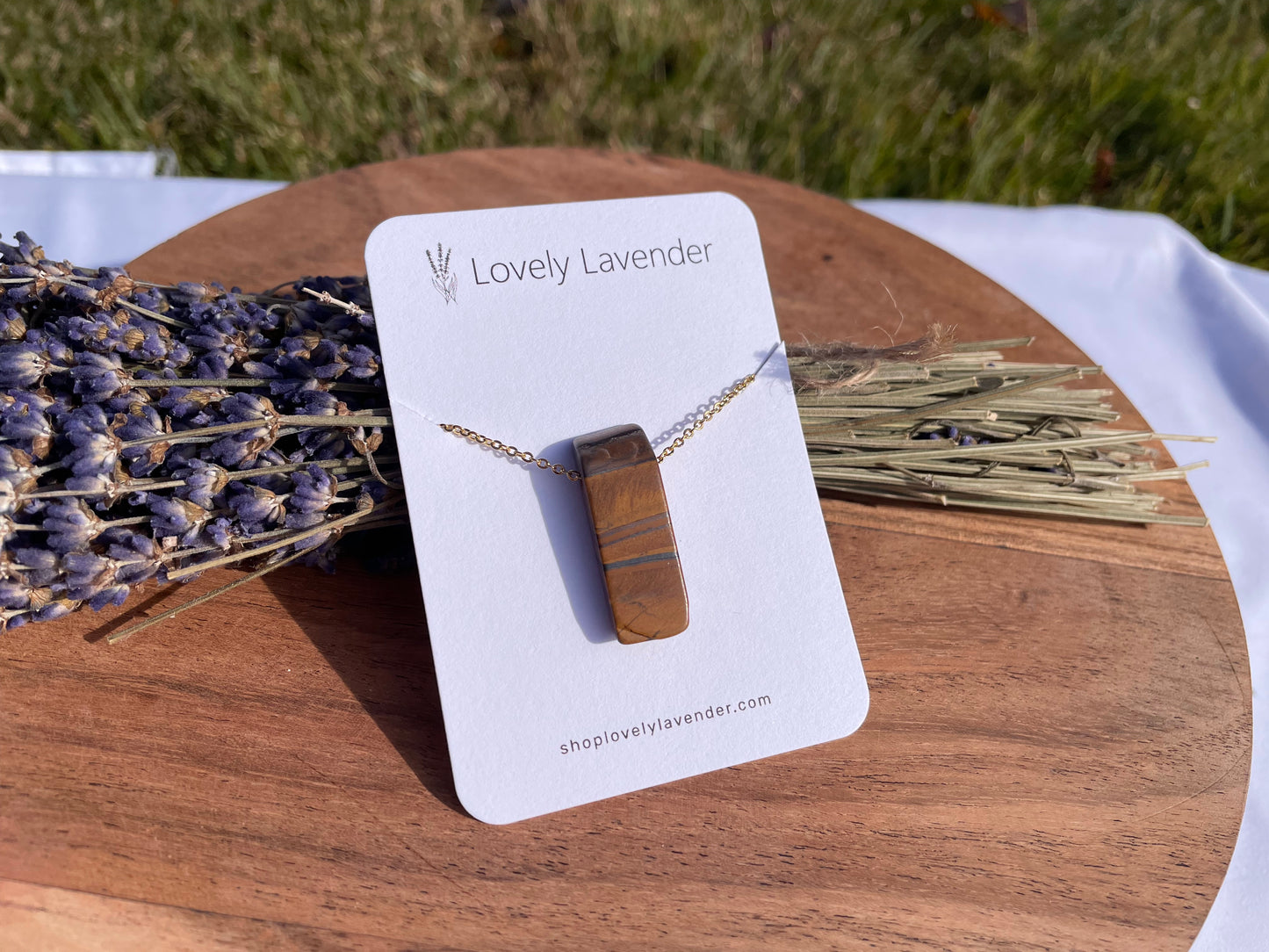Tigers Eye Necklace - Gold