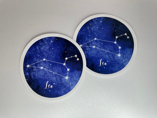 Leo Zodiac Constellation Sticker